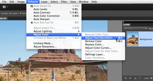 drop a white background in photoshop elements for mac