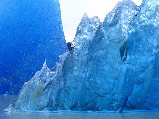 Deep Blue Ice From Chile - Digital Camera Photo Op