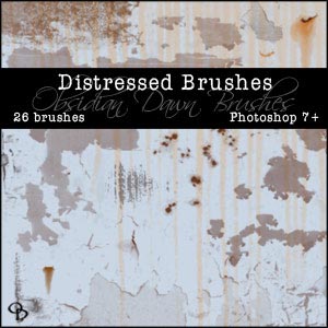 Distressed Images Photoshop Brushes From Stephanie