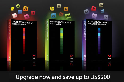 Adobe Creative Suite 4 Update Special Offer - Update From Earlier Versions Of Creative Suite And Save Up To $200