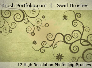 Swirls And Mannequins- Free Photoshop Brushes