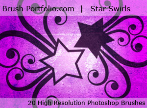 Stars And Swirls - Free Photoshop Brushes