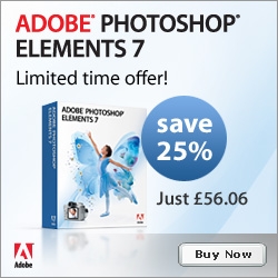 Adobe UK Special - Order Adobe Photoshop Elements 7 And Get 25% Off – Offer Ends June 1st, 2009