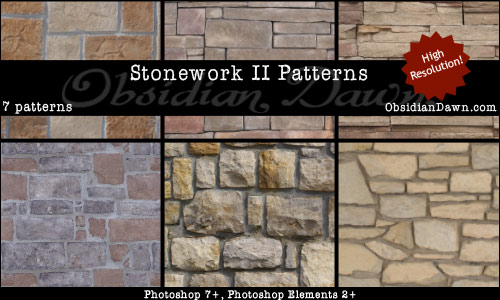 Stonework II Photoshop Patterns From Obsidian Dawn