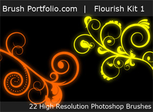 free Photoshop brushes - Flourish Kit 1