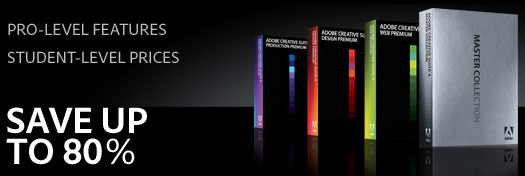 Adobe UK Store Specials - Save 80% On Adobe Student Editions And Get Free Shipping On All Education Products
