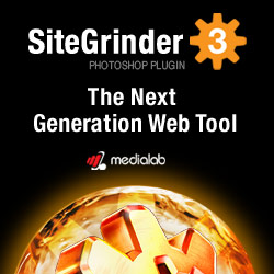 SiteGrinder Photoshop Plugin - skapa webbplatser direkt