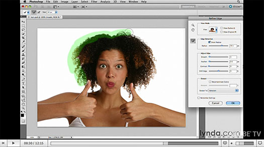 Using Improved Masking And Selecting In Photoshop CS5 - Video Tutorial
