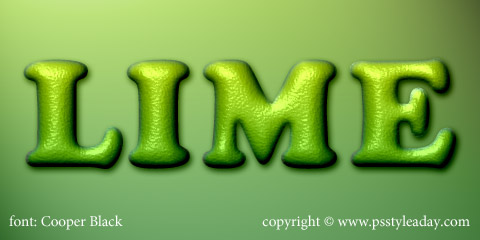 Free Realistic Lime Skin Photoshop Style