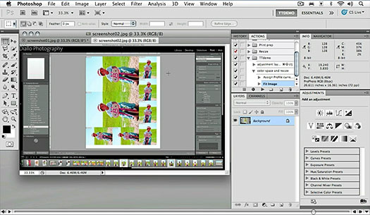 Click here to watch the video Recording A Simple Action - Free Advanced Photoshop CS5 Video Clip From Total Training