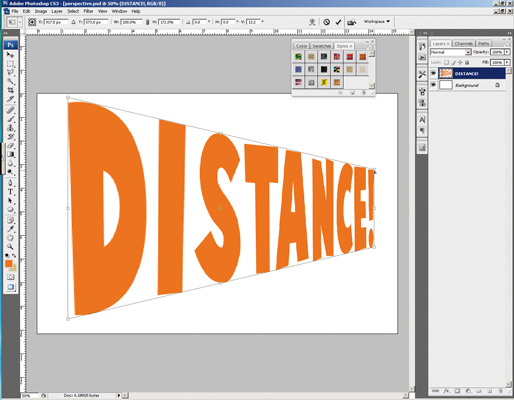 Photoshop Tip: Add Perspective To Your Type