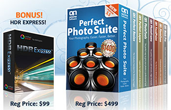 onOne Software has a special right that that offers Perfect Photo Suite 5.5 + HDR Express for $399, saving you $200