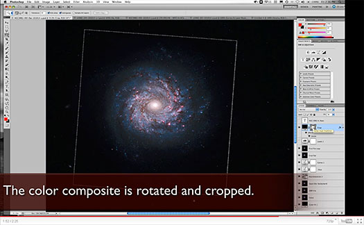 Creating A Hubble Galaxy With Photoshop - NASA Video