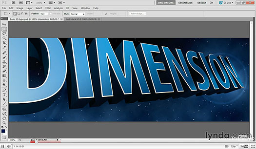 Making 3D Type With Repoussé - Free Photoshop Video Tutorial