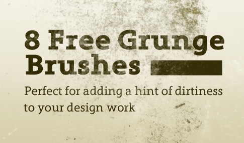 Free Grunge Brushes - Set Of 8 Photoshop Grunge Brushes