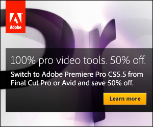 Save 50% off Production Premium or Adobe Premiere Pro