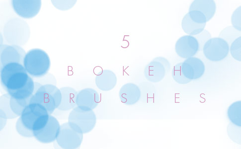 Set Of 5 Free Bokeh Brushes For Photoshop