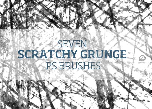 7 free scratchy grunge brushes