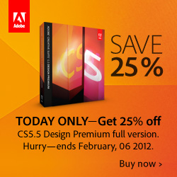 Save 25% Off Adobe CS5.5 Design Premium Full - Today Only
