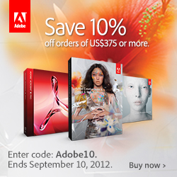 Adobe August Special - Save 10% On All Orders Of $375 Or More