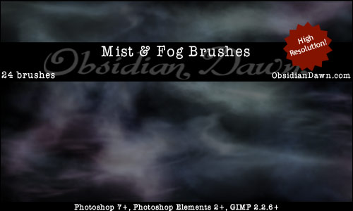 Free Photoshop Brushes - Mist Brushes