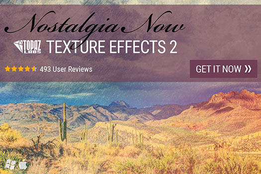 Topaz Labs is excited to announce the release of Texture Effects 2, with a new image processing engine that uses extensive GPU, 90 new textures, over 400 effects, new workflow features, and an improved user interface